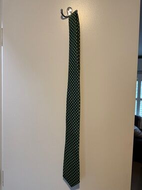 Star Wars yoda Black and Green Geometric Slim Tie